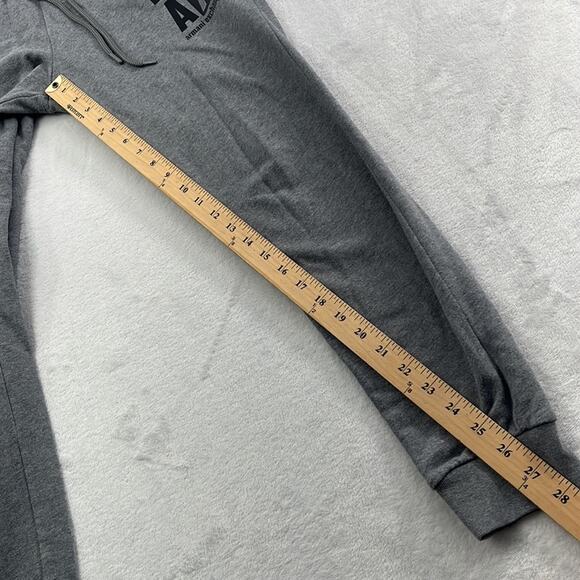 Armani Exchange S Gray Elastic Drawstring Jogger Cotton Blend Sweatpants - Picture 6 of 16